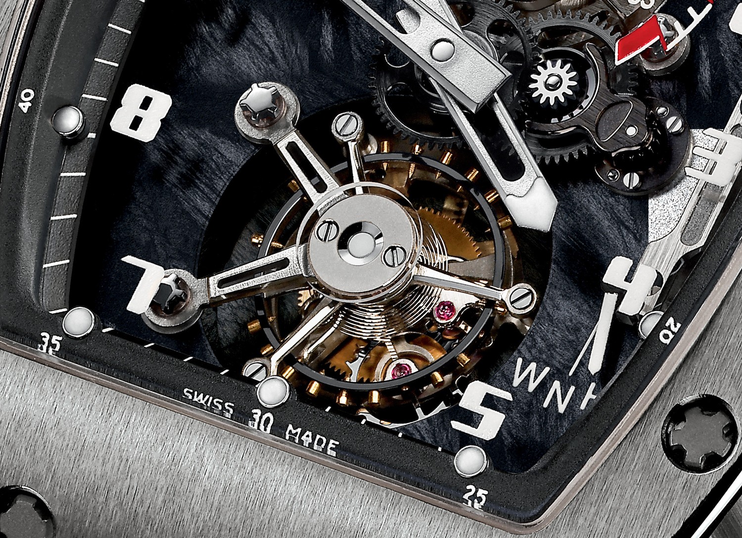 Richard Mille RM011 Felipe Massa Limited Edition White Demon Skeleton Dial Watch RM011Richard Mille RM011 Felipe Massa Midnight Fire RM011 CA TZP