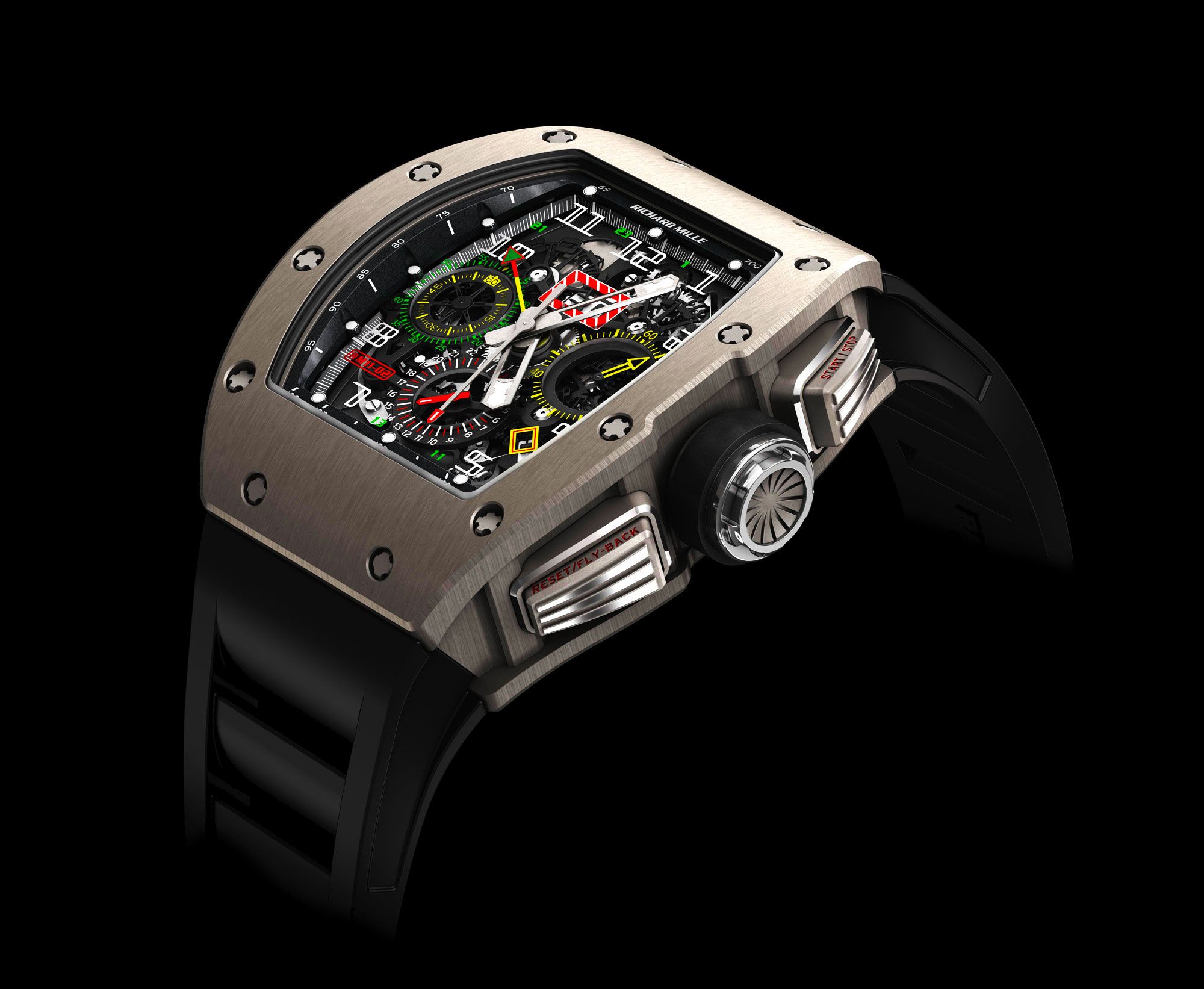 Richard Mille Rm11-03 Rose Gold & TitaniumRichard Mille Bubba Watson White Legend Titanium Watch RM055