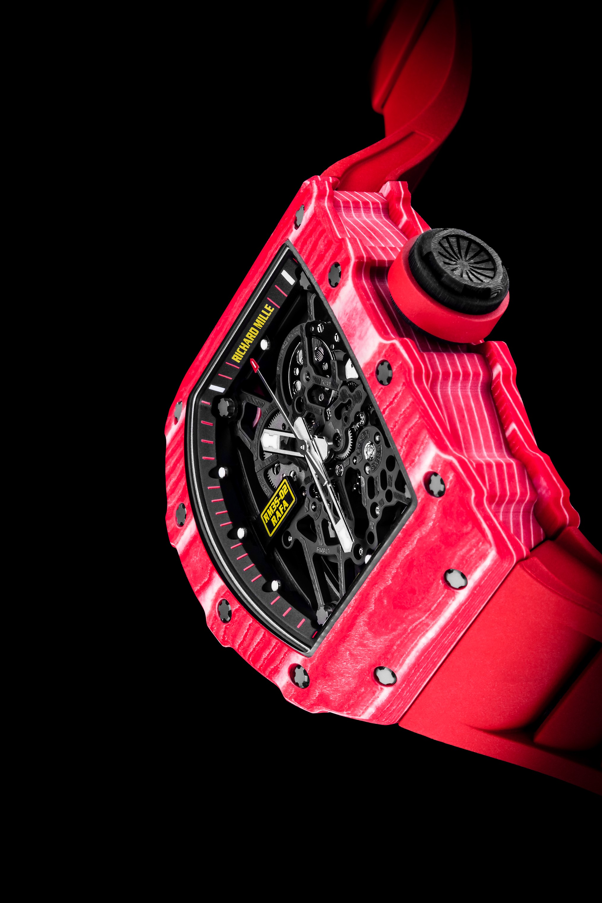 Richard Mille RM005 Titanium Box & Papers Yellow Strap