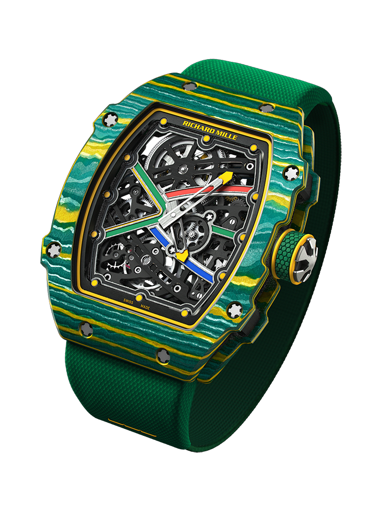 Richard Mille RM011 Felipe Massa Titanium Skeleton Arabic Dial Watch RM011