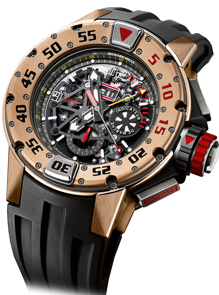 Richard Mille RM 11-01 Rose Gold Automatic Winding Flyback Chronograph Roberto Mancini EditionRichard Mille RM 11-02 Automatic Flyback Chronograph Dual Time Zone Jet Black Limited 88pcs