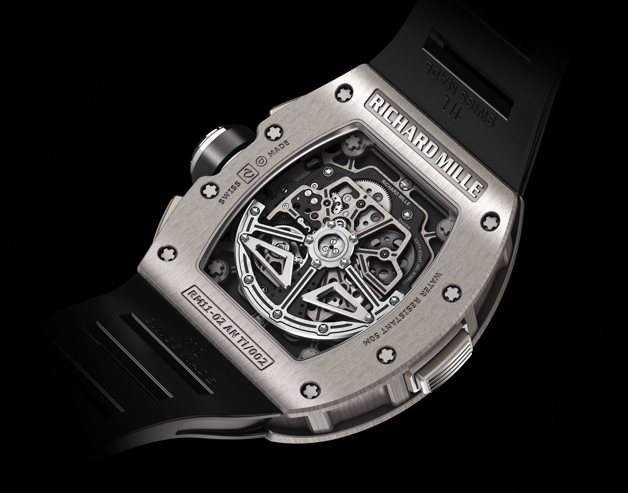 Richard Mille White Gold Diamond Set Black