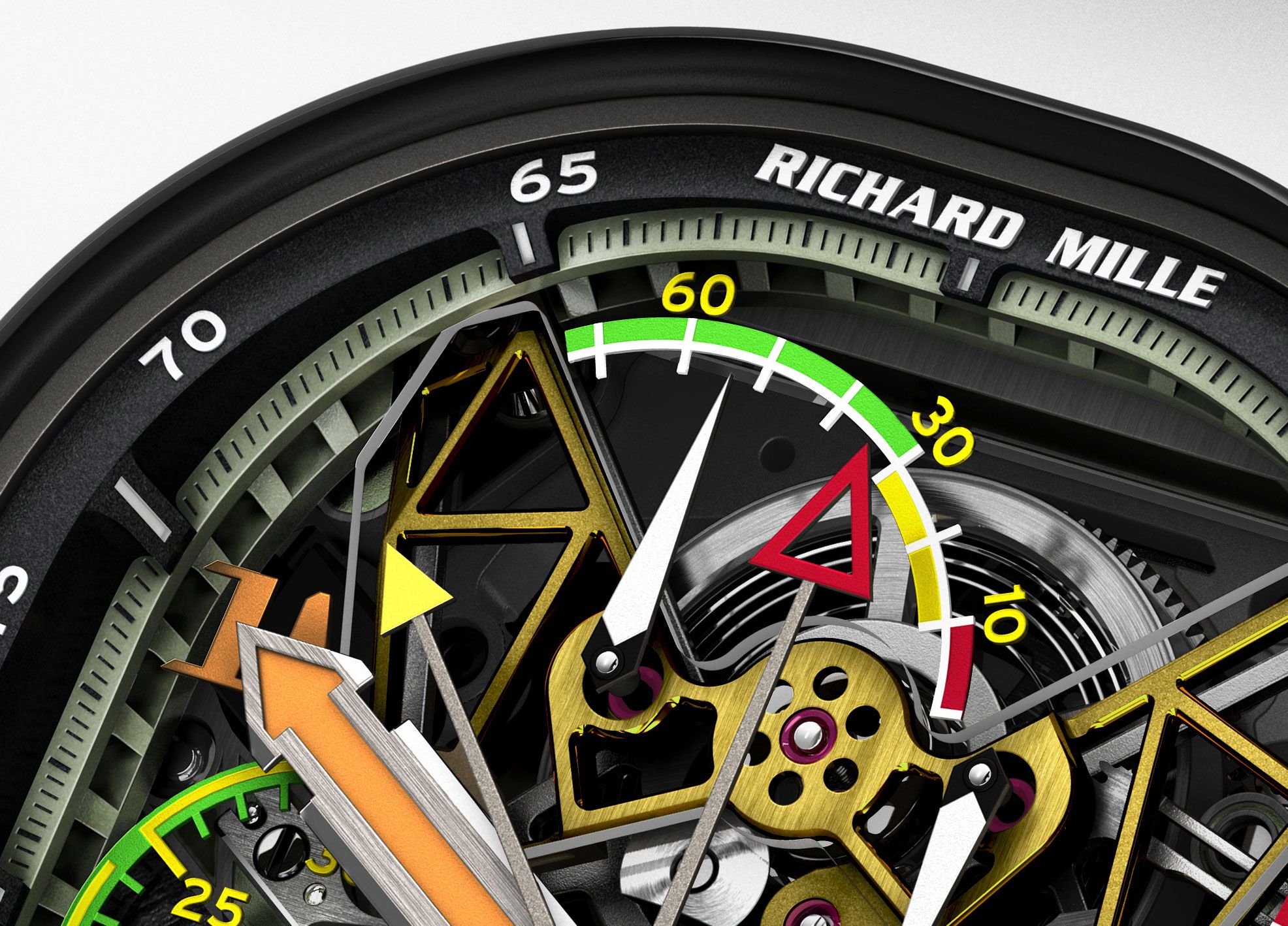 Richard Mille Reference Rm015 | A Platinum Skeletonized Dual Time Zone Tourbillon Wristwatch With Power Reserve And Torque Indication, Circa 2008 | 型###Richard Mille Rafael Nadal Signature Black Carbon Watch RM35-01