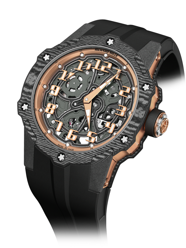 Richard Mille RM11-03 Ultimate Edition Carbon Covered Turquoise Quartz TPT Skeleton Dial Watch RM11-03Richard Mille RM11-03 