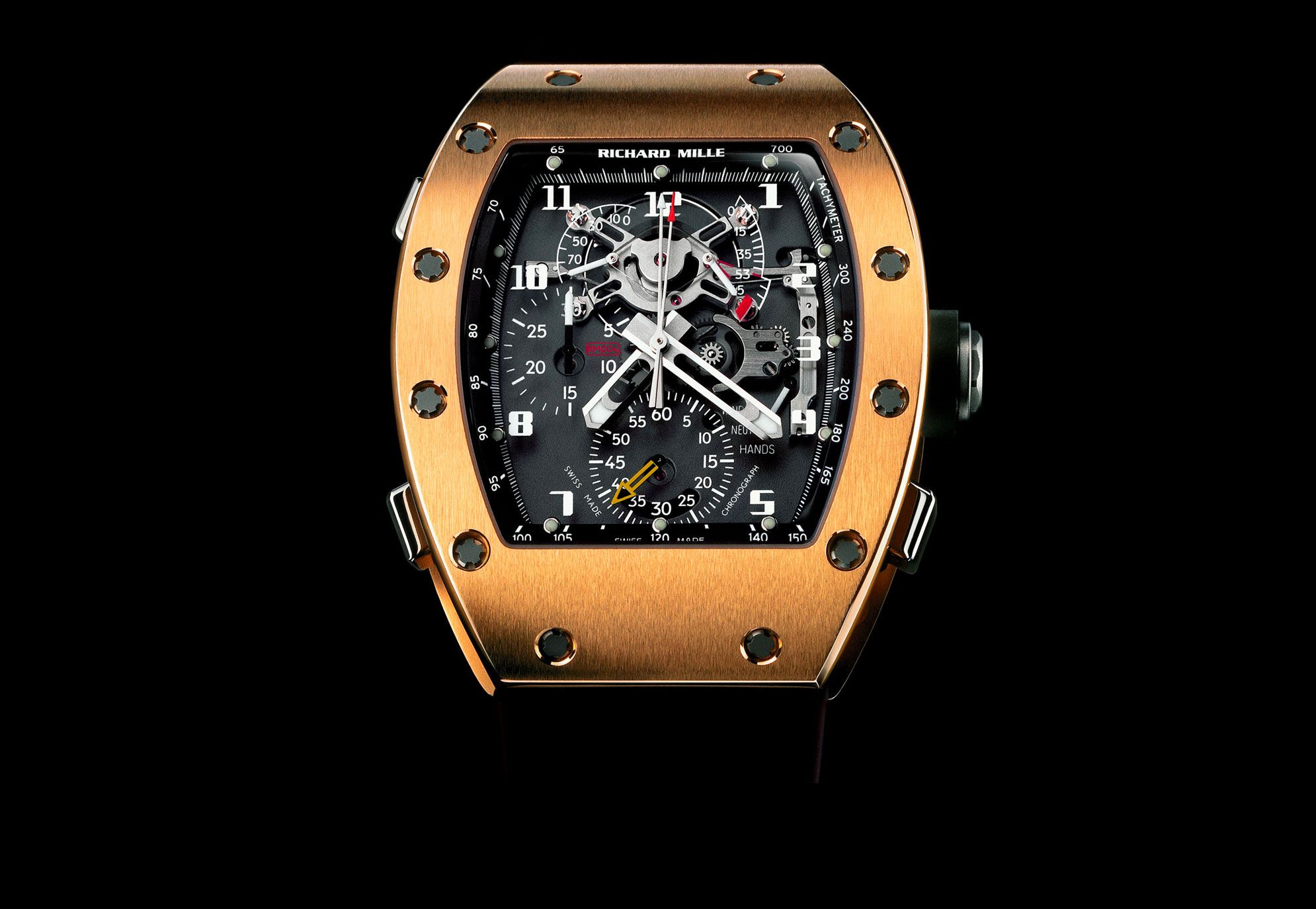 Richard Mille Rm030 - Rose Gold - With Box And Papers