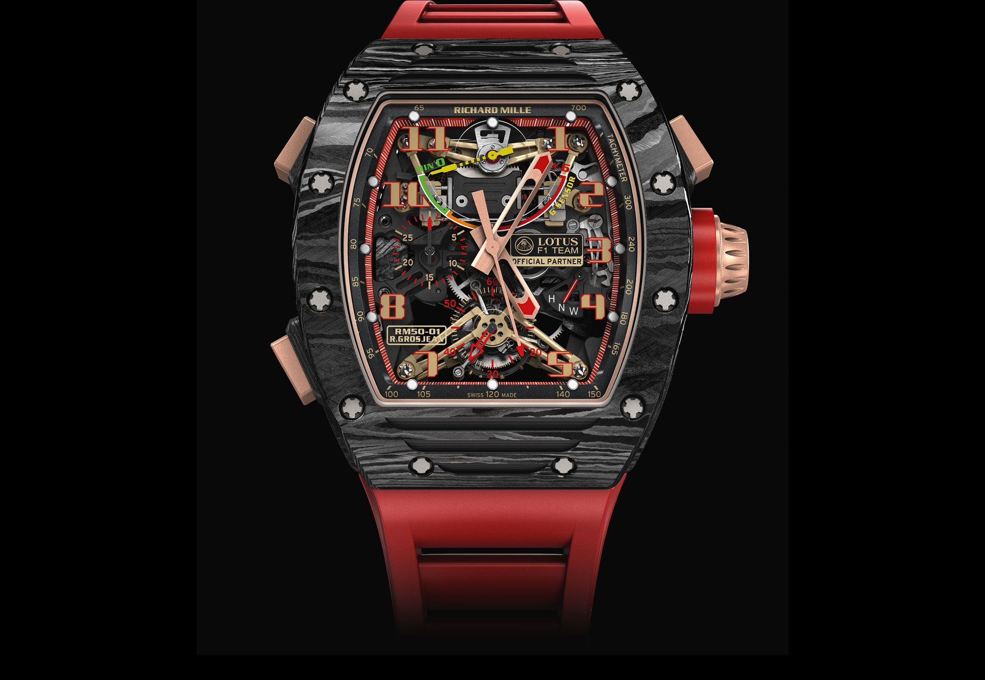 Richard Mille RM 11-03 Automatic Winding Flyback Chronograph McLaren Limited to 500 Pcs (New Full Set)Richard Mille RM 11-03 Carbon TPT