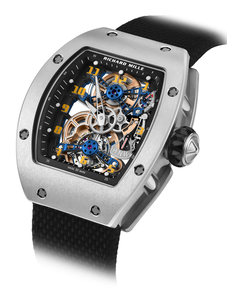 Richard Mille Steel RM 75-01 Watch Flying Tourbillon Sapphire RICHARD MILLE